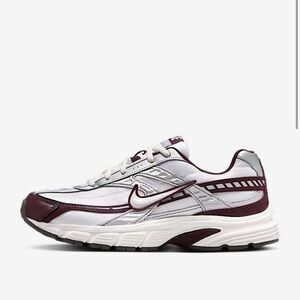 Nike Women's White and Burgundy Sneakers
